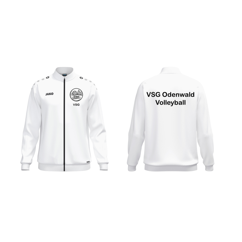Jako Polyesterjacke Team One weiß VSG Edition