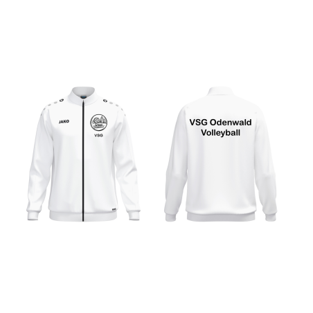 Jako Polyesterjacke Team One weiß VSG Edition
