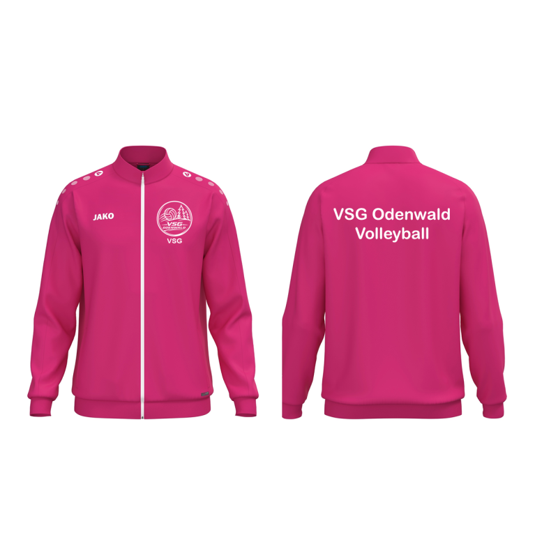 Jako Polyesterjacke Team One deep pink VSG Edition